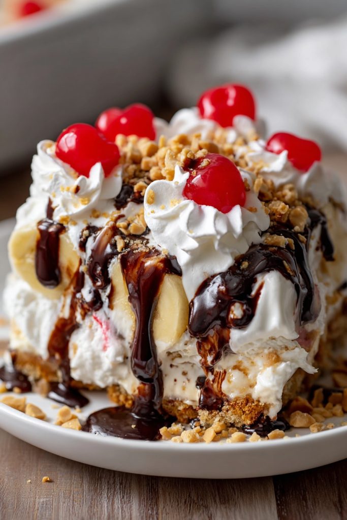 No Bake Banana Split Casserole: A Dessert Dream Come True