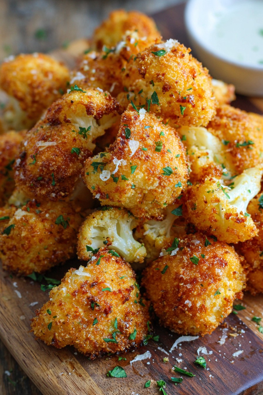 Parmesan Cauliflower Bites