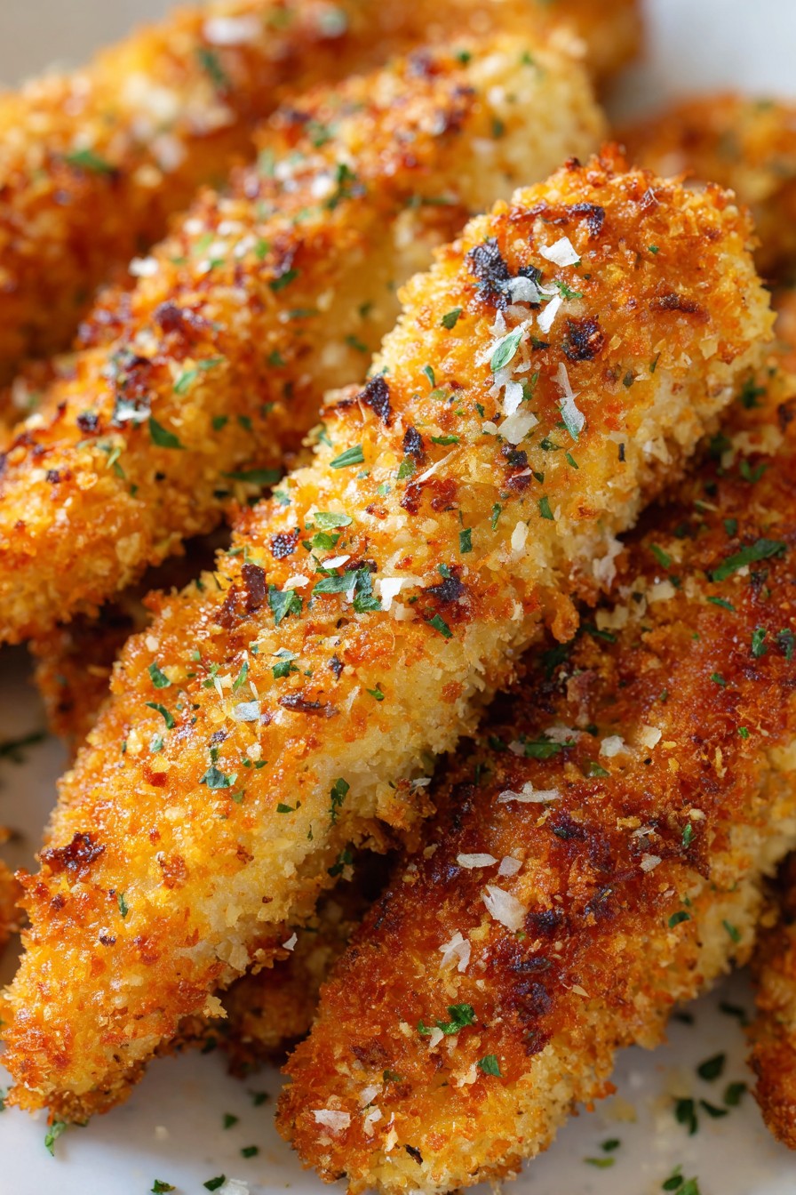 Parmesan Crusted Air Fryer Chicken Tenders