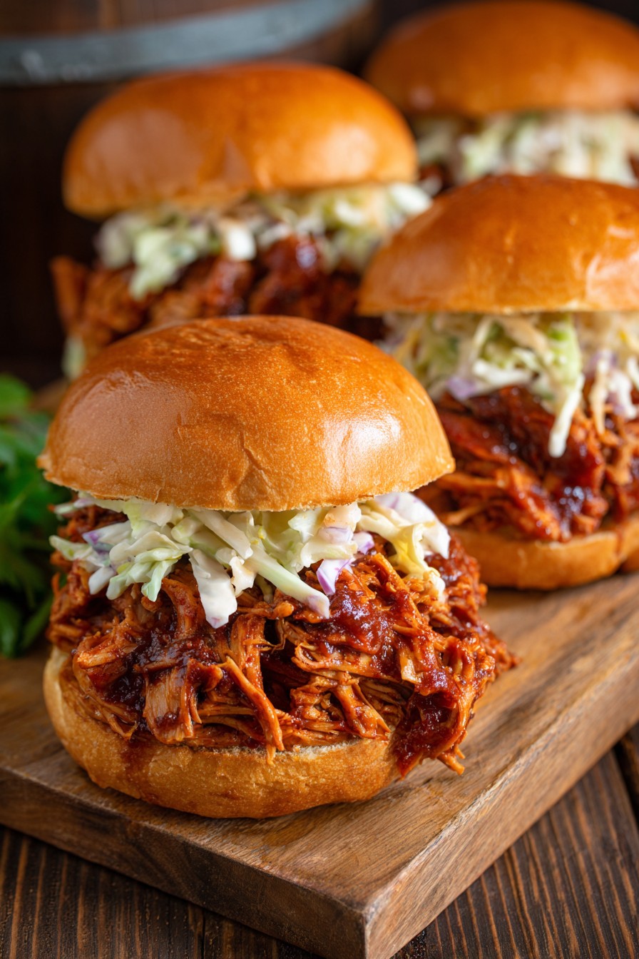 Pulled Chicken Sandwiches