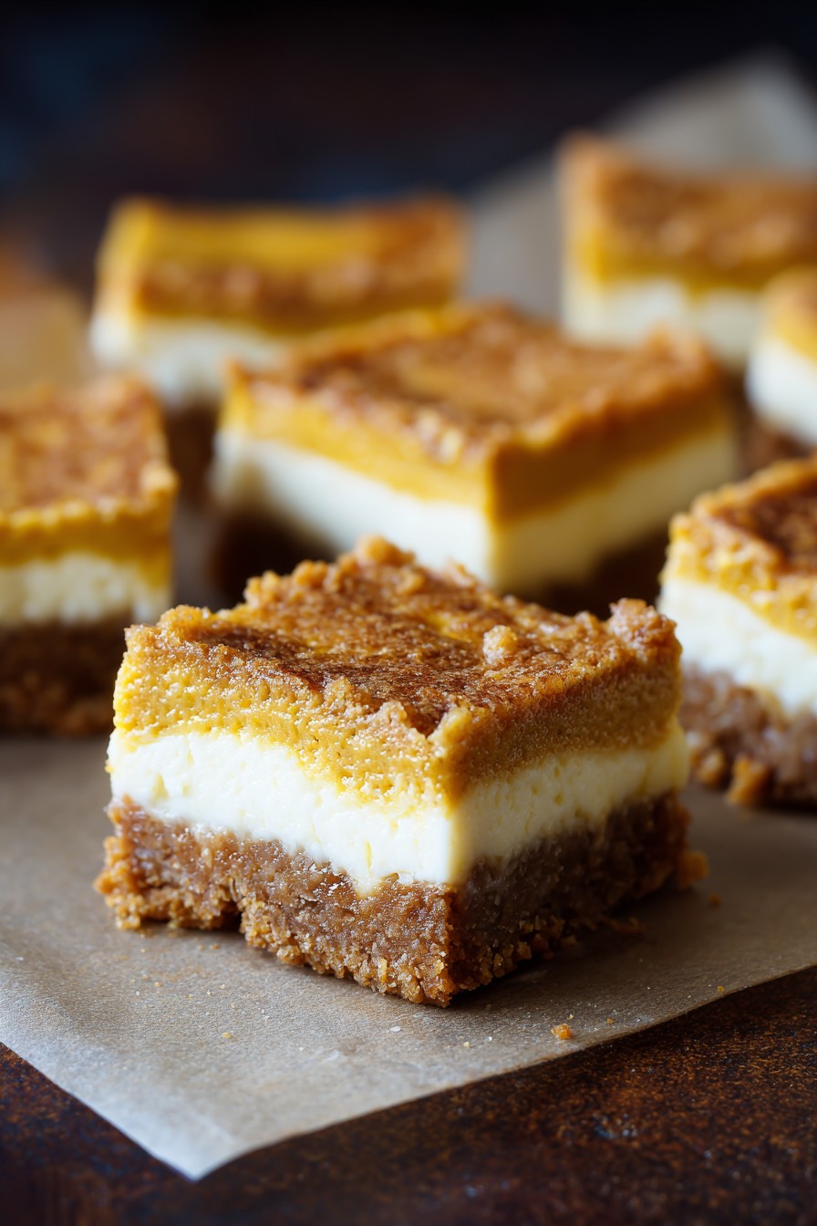 Pumpkin Cheesecake Bars