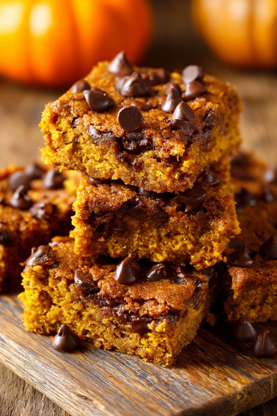 Pumpkin Chocolate Chip Bars