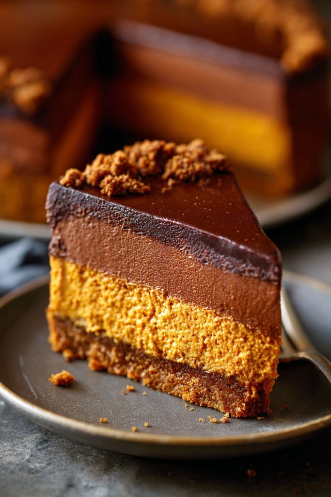 Pumpkin Chocolate Mousse Cake: A Fall Fantasy on a Plate