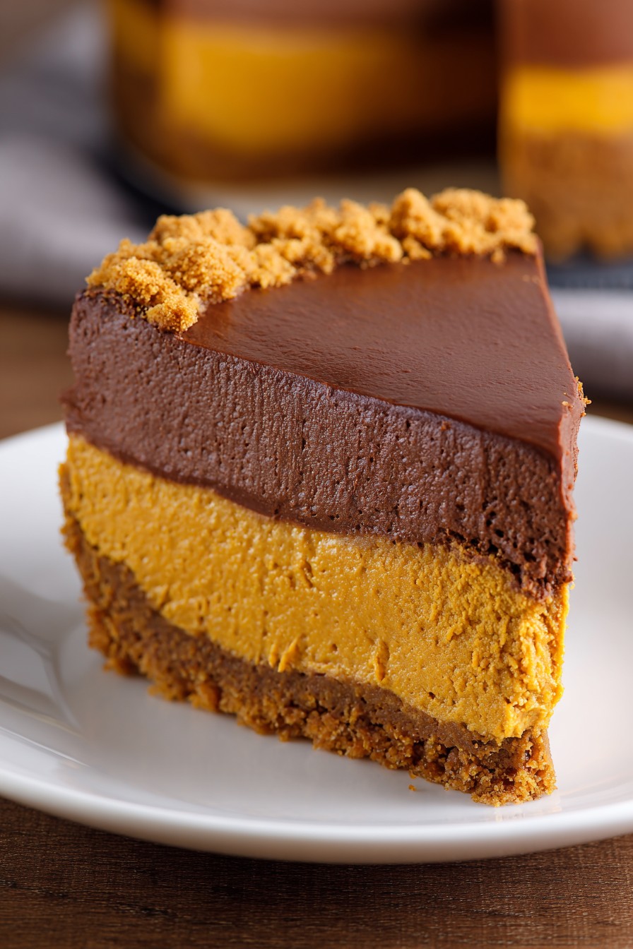 Pumpkin Chocolate Mousse Cake