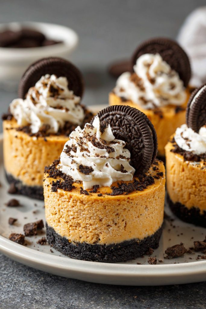Pumpkin Oreo Cheesecakes: A Fall Delight You Can’t Resist