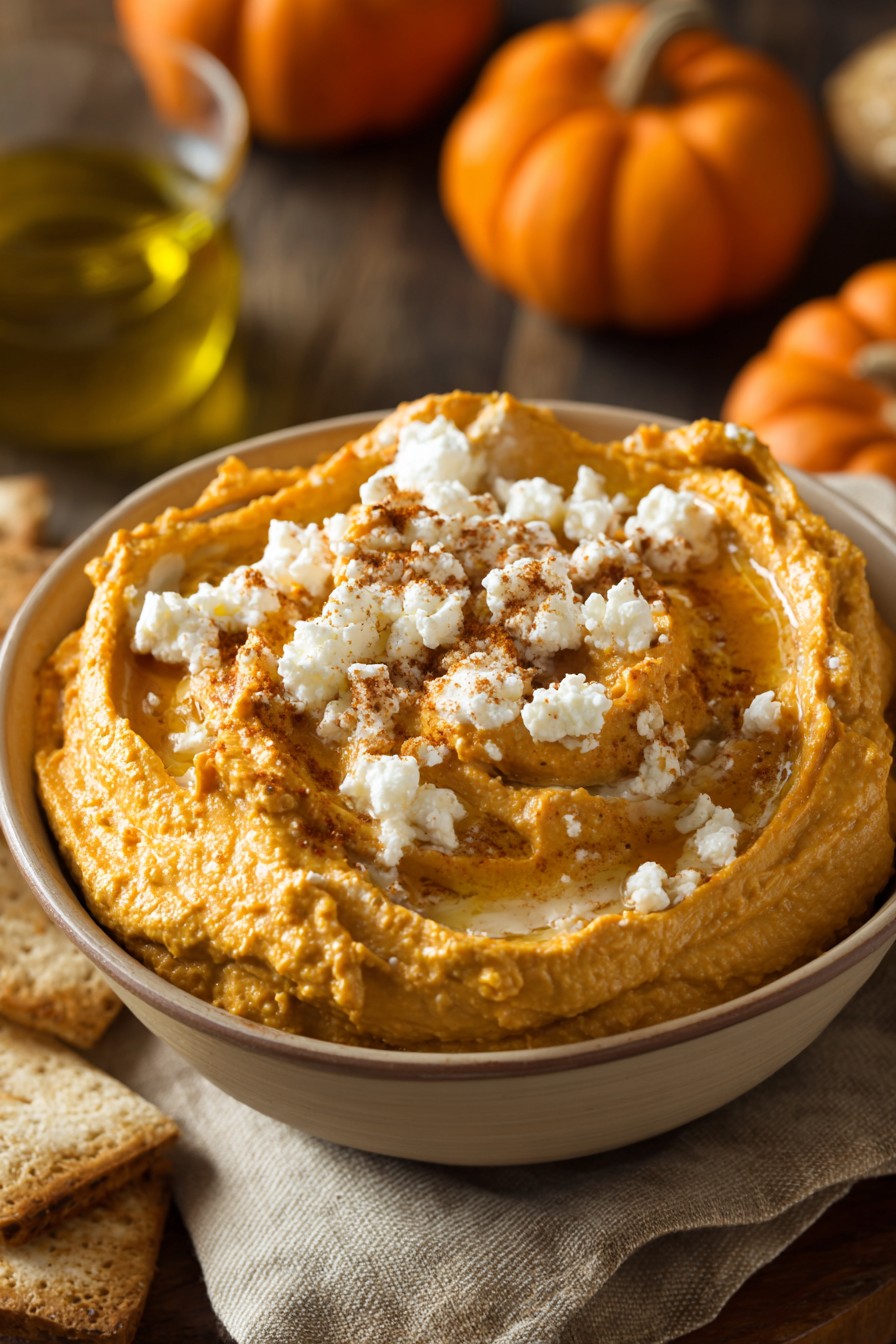 Pumpkin Whipped Feta Dip