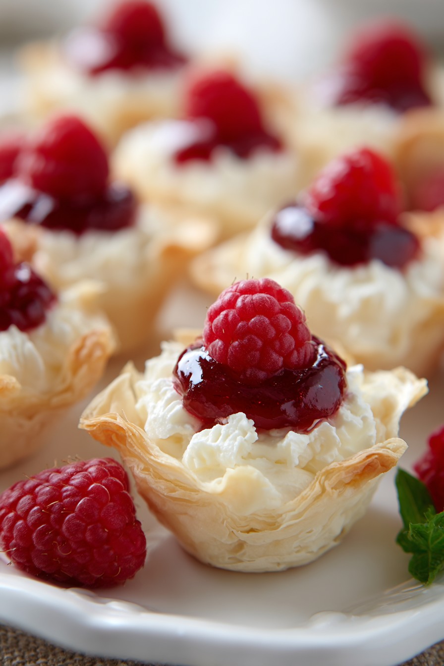 Raspberry Cream Cheese Bites Recipe