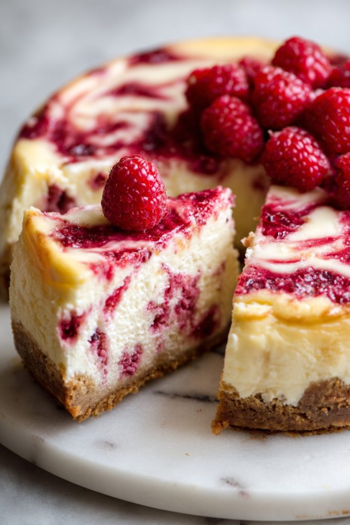 Raspberry Goat Cheese Cheesecake: A Tangy Twist on a Classic