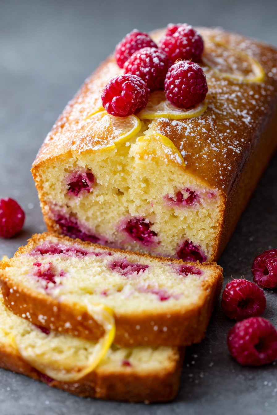 Raspberry Lemon Loaf Cake
