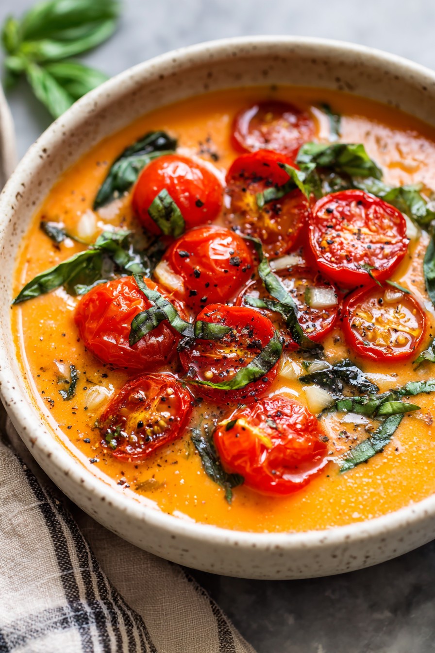 Roasted Garlic Tomato Soup