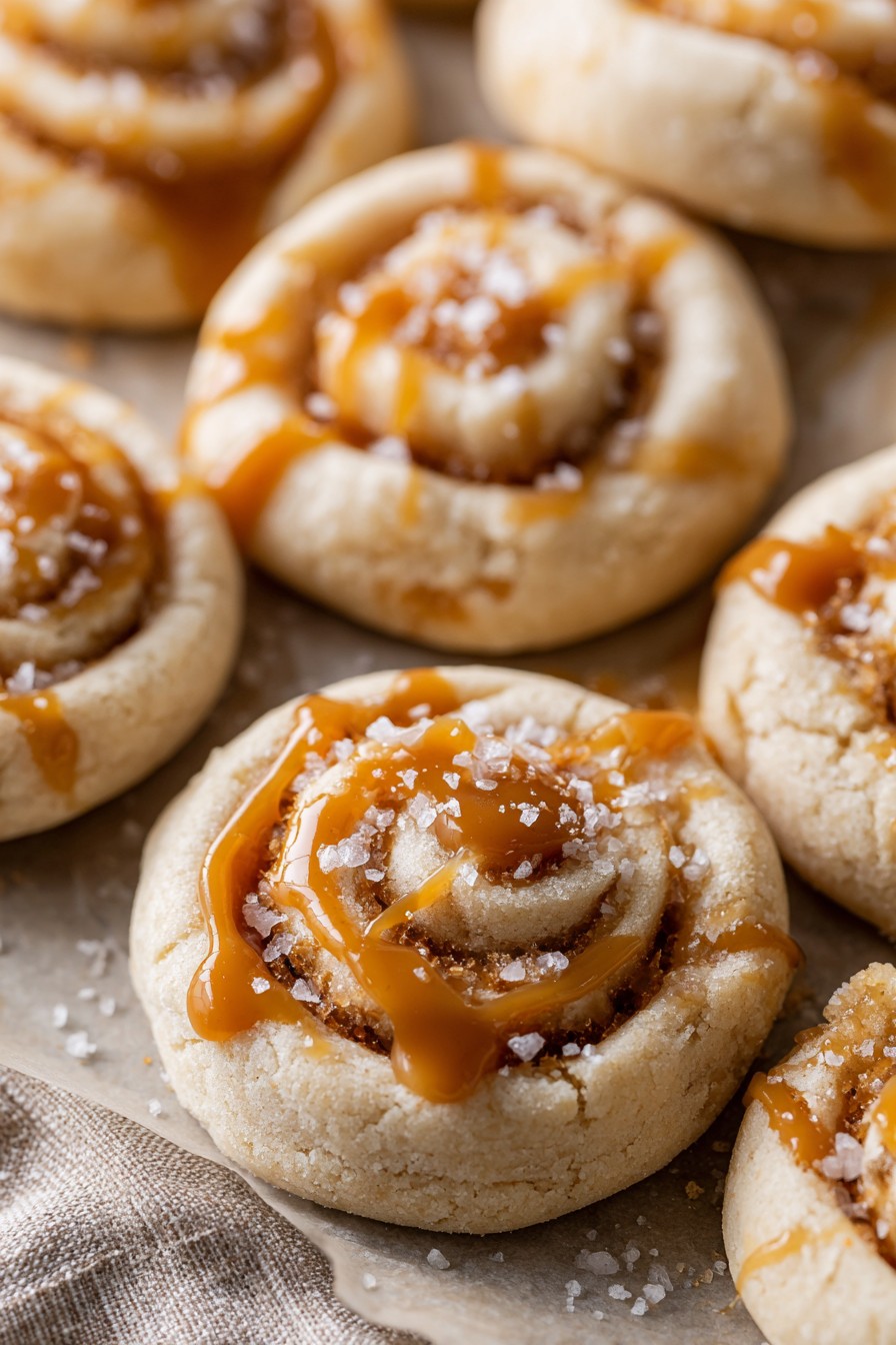 Salted Caramel Cheesecake Cookies