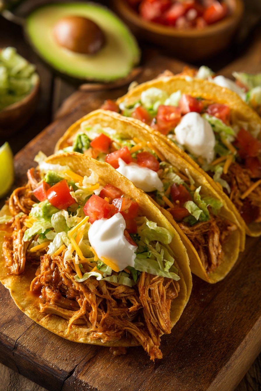 Shredded Chicken Tacos