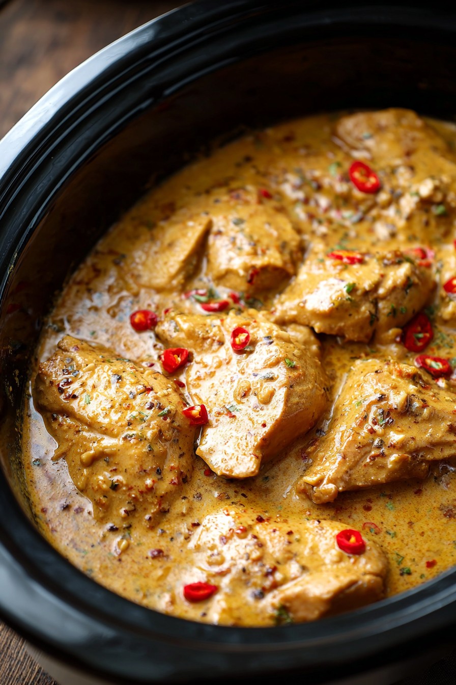 Slow Cooker Peanut Chicken