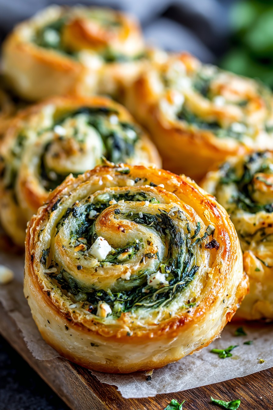 Spinach Feta Pinwheels