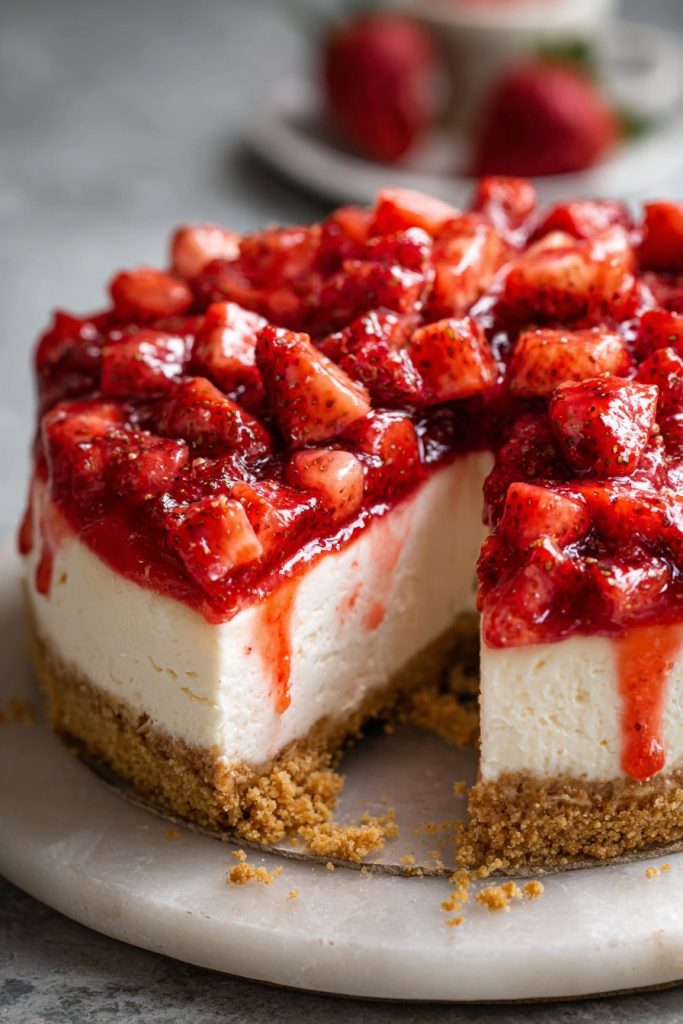 Strawberry Crunch Cheesecake: A Berry Delightful Dessert