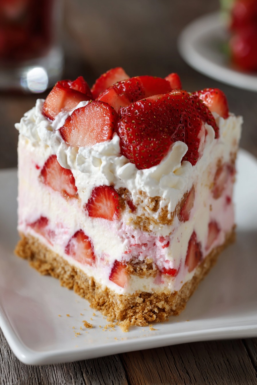 Strawberry Ice Cream Cake