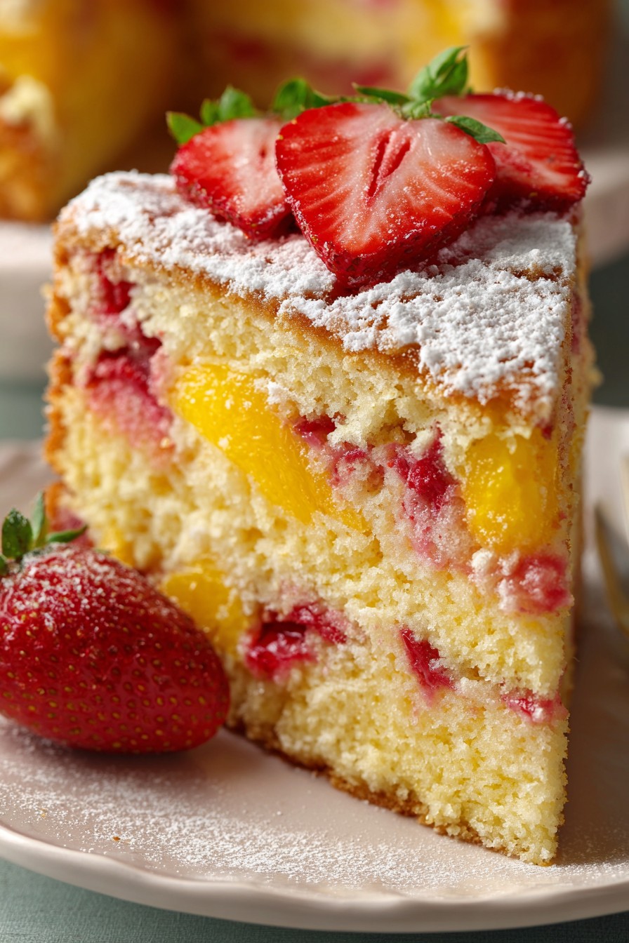 Strawberry Mango Cake