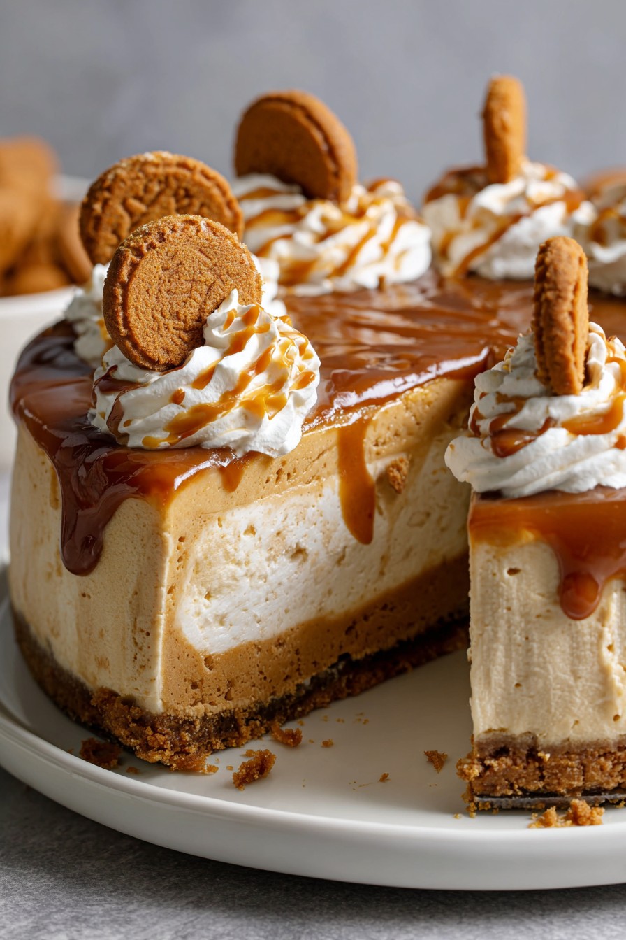 Triple Biscoff Cheesecake