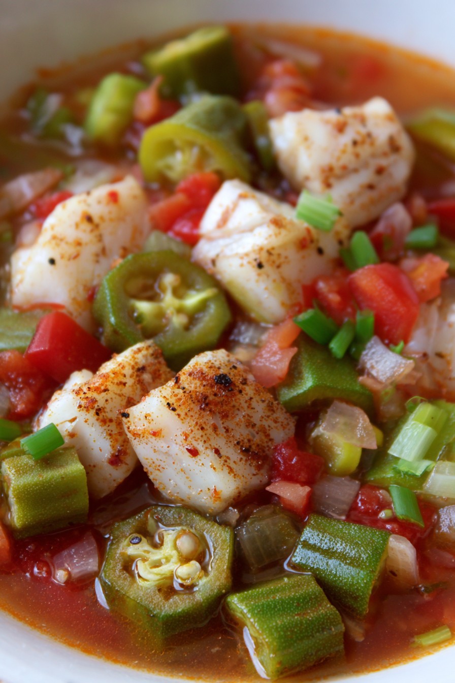 Zesty Cajun Fish Soup